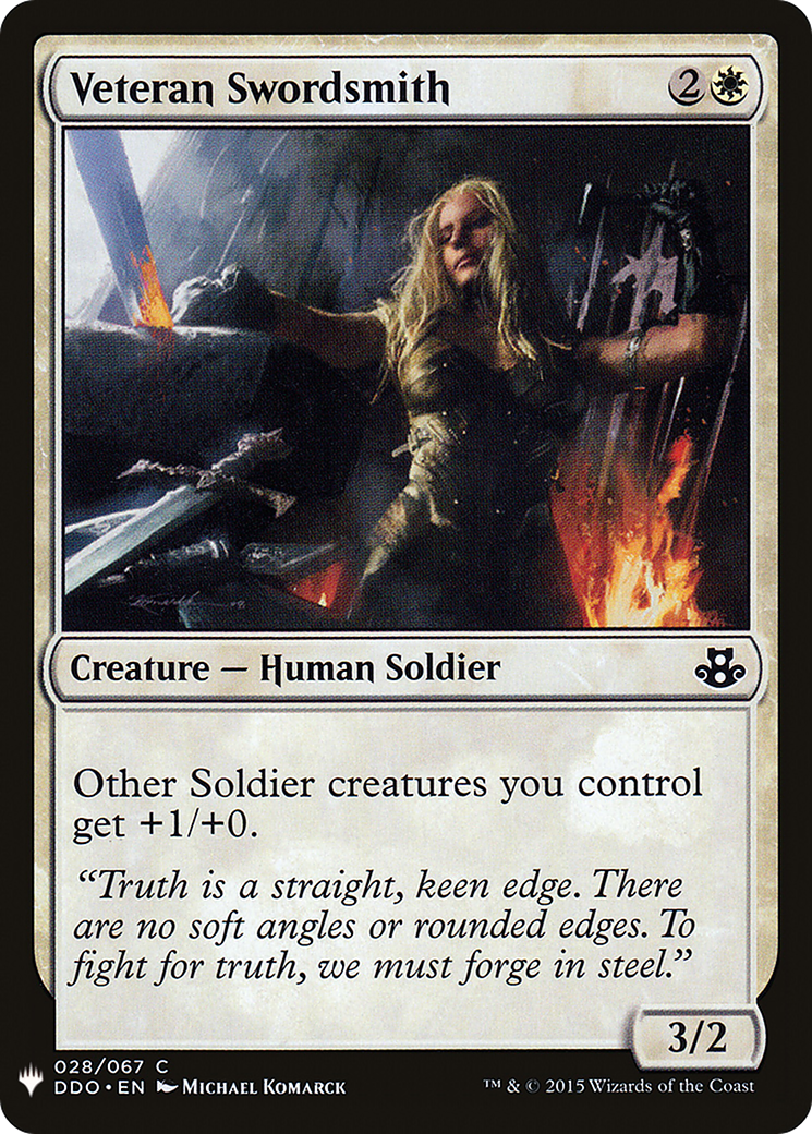 Veteran Swordsmith (LIST-028)  - The List
