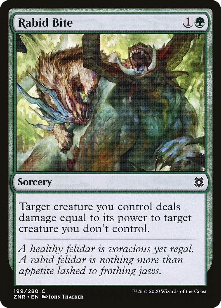 Rabid Bite (ZNR-199)  - Zendikar Rising