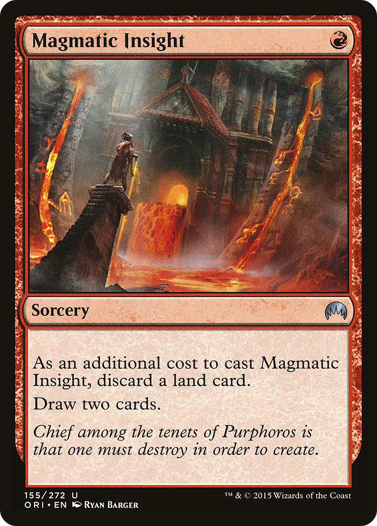 Magmatic Insight (ORI-155)  Foil - Magic Origins
