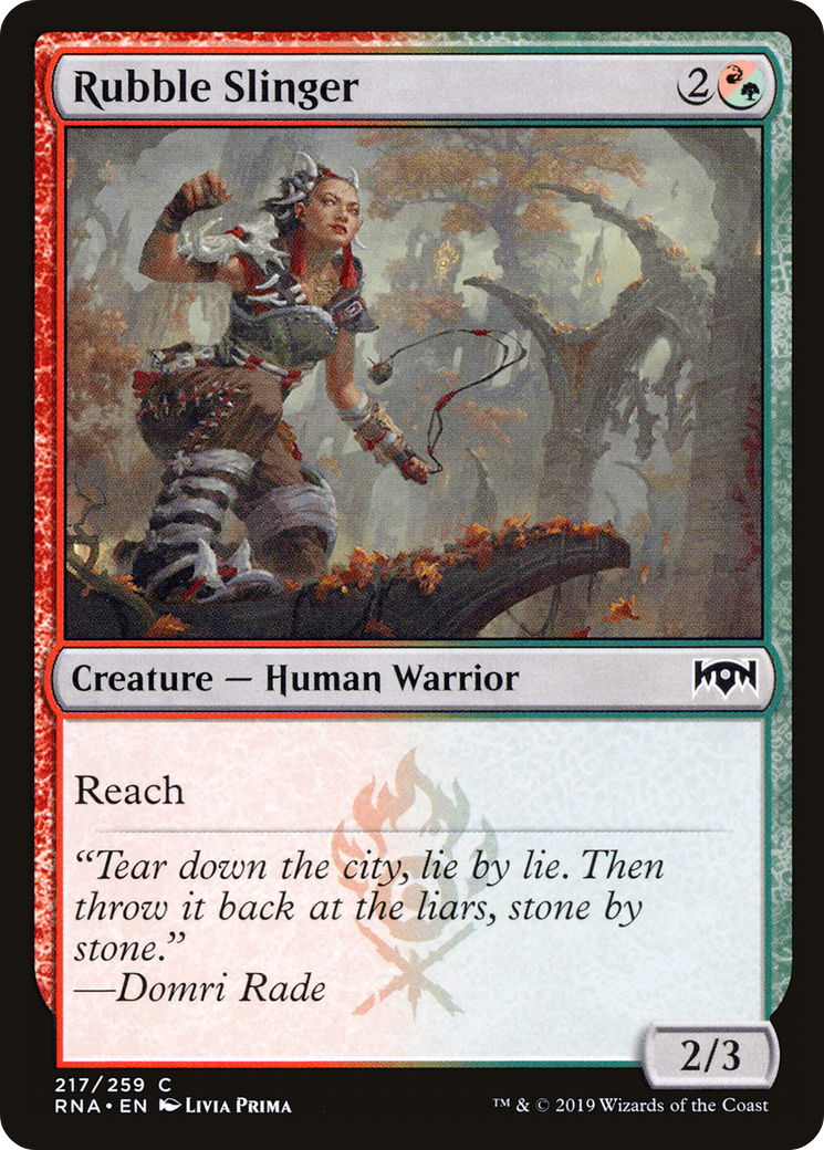 Rubble Slinger (RNA-217)  Foil - Ravnica Allegiance