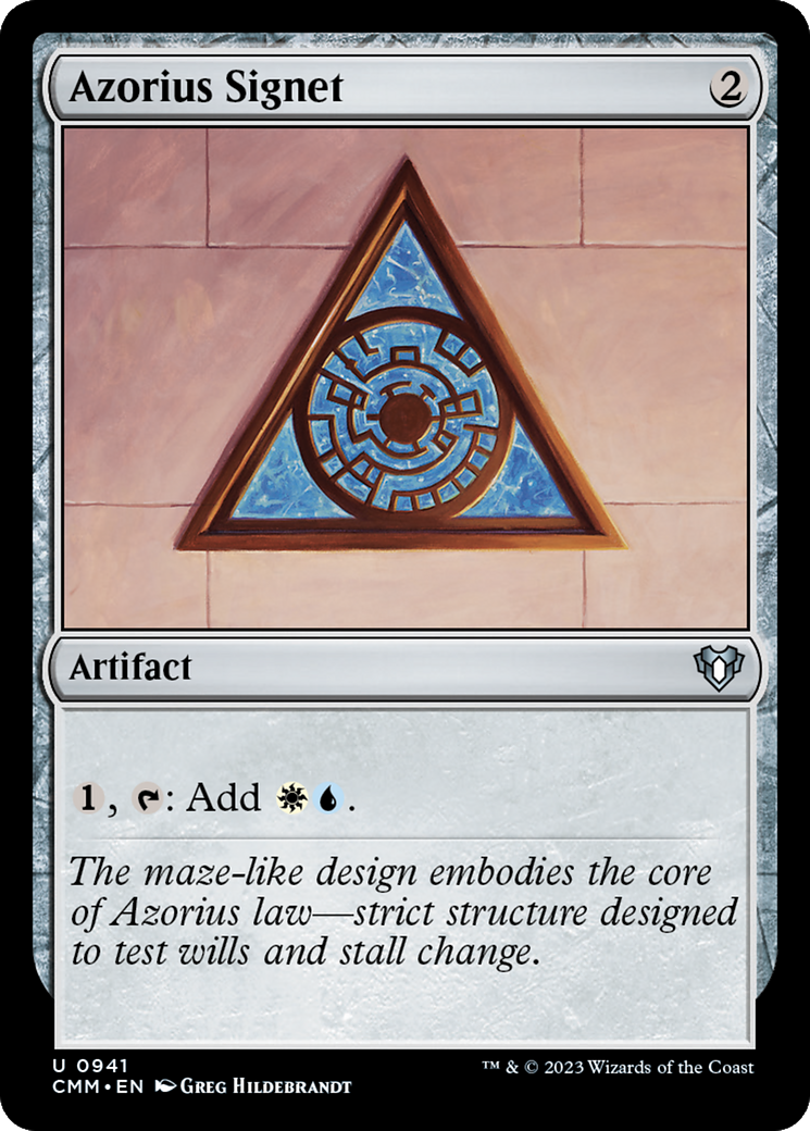 Azorius Signet (CMM-941)  - Commander Masters