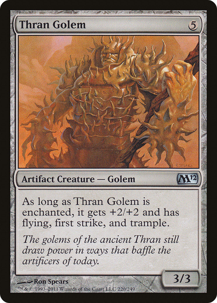 Thran Golem (M12-220)  Foil - Magic 2012