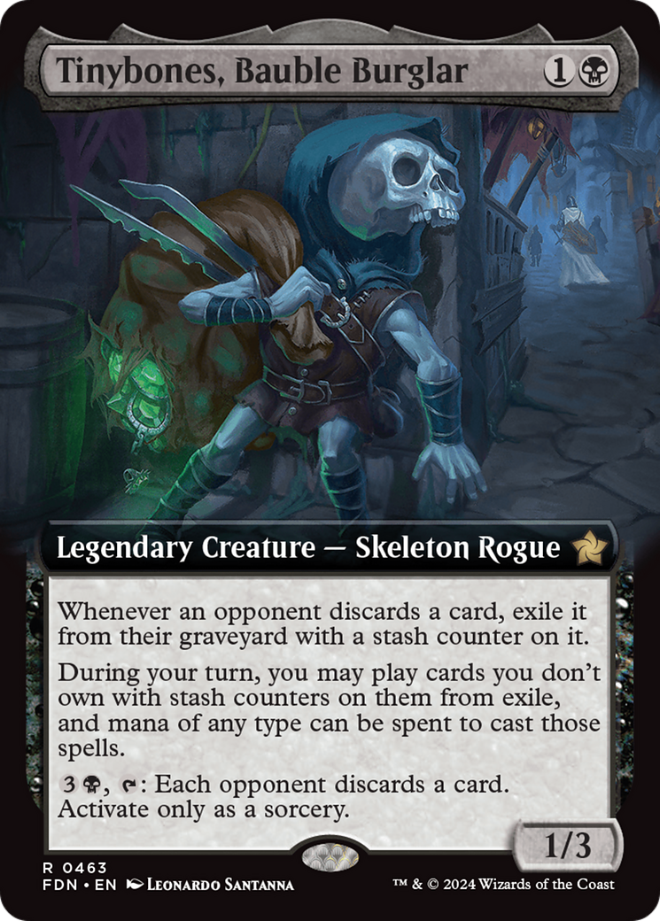 Tinybones, Bauble Burglar (Extended Art) (FDN-463)  Foil - Foundations: (Extended Art)