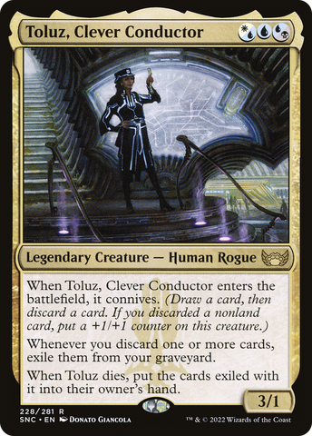 Toluz, Clever Conductor (SNC-228)  Foil - Streets of New Capenna