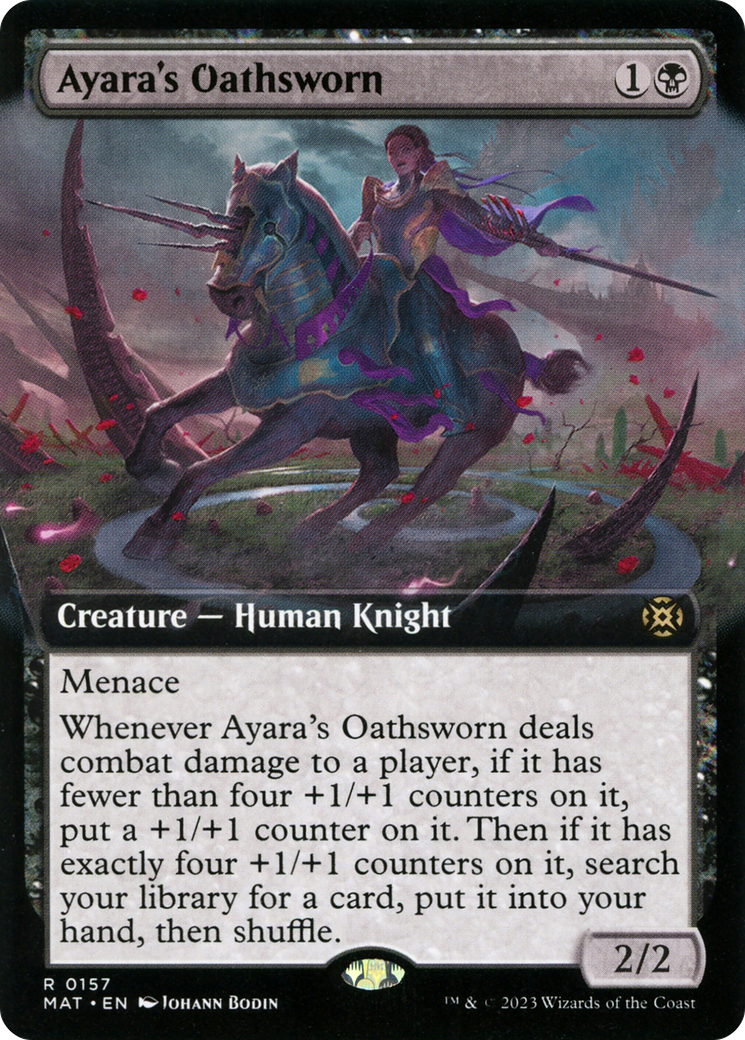 Ayara's Oathsworn (Extended Art) (MAT-157)  Foil - March of the Machine: The Aftermath: (Extended Art)