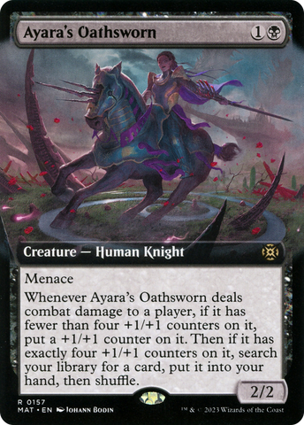 Ayara's Oathsworn (Extended Art) (MAT-157)  Foil - March of the Machine: The Aftermath: (Extended Art)