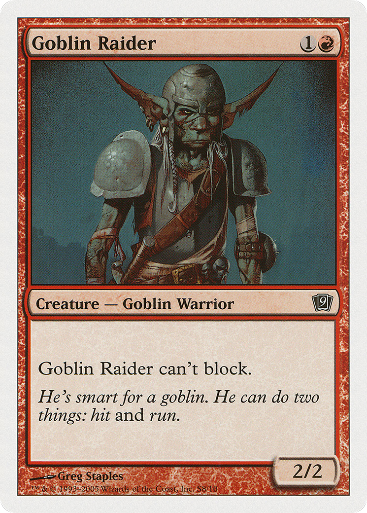 Goblin Raider (9ED-0S8)  - Ninth Edition