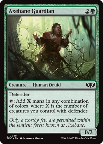 Axebane Guardian (TDC-248)  - Commander: Tarkir: Dragonstorm