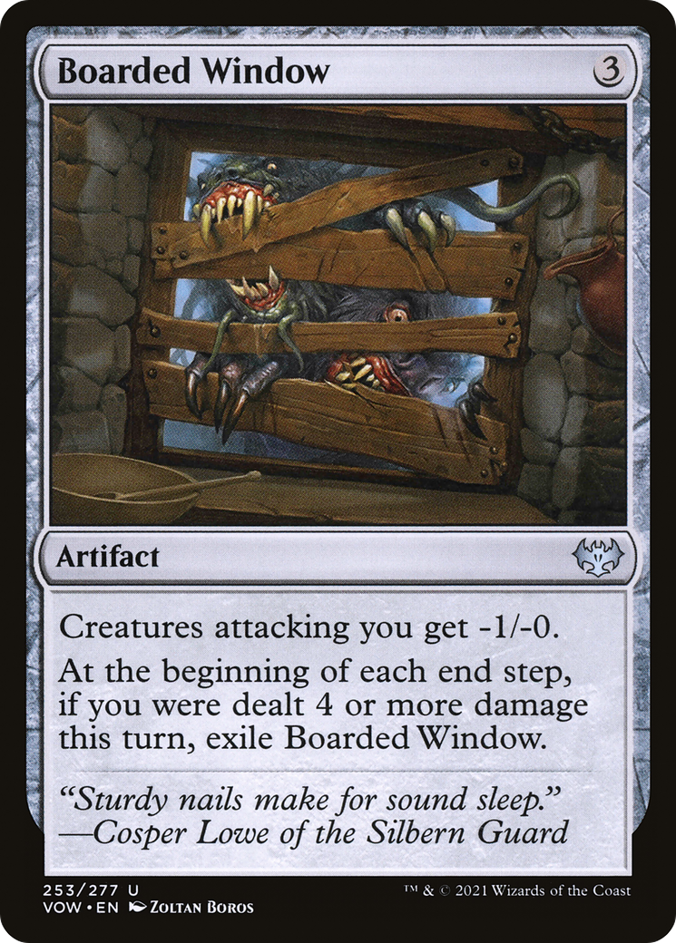 Boarded Window (VOW-253)  Foil - Innistrad: Crimson Vow