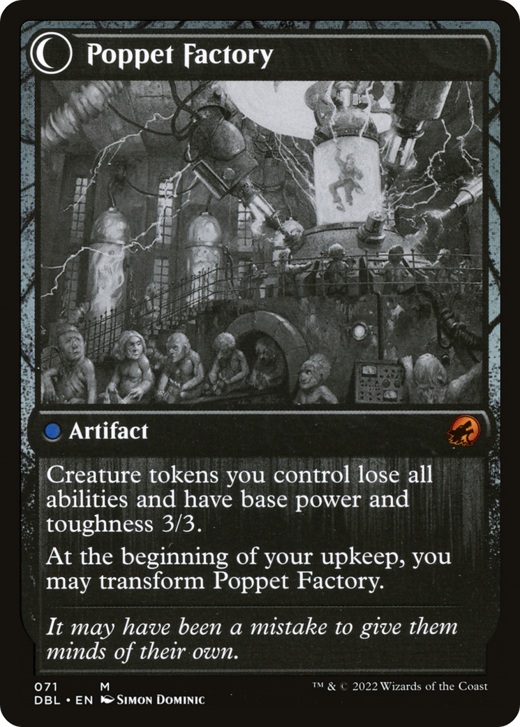 Poppet Stitcher (DBL-071)  - Innistrad: Double Feature: (Double Faced Transform)