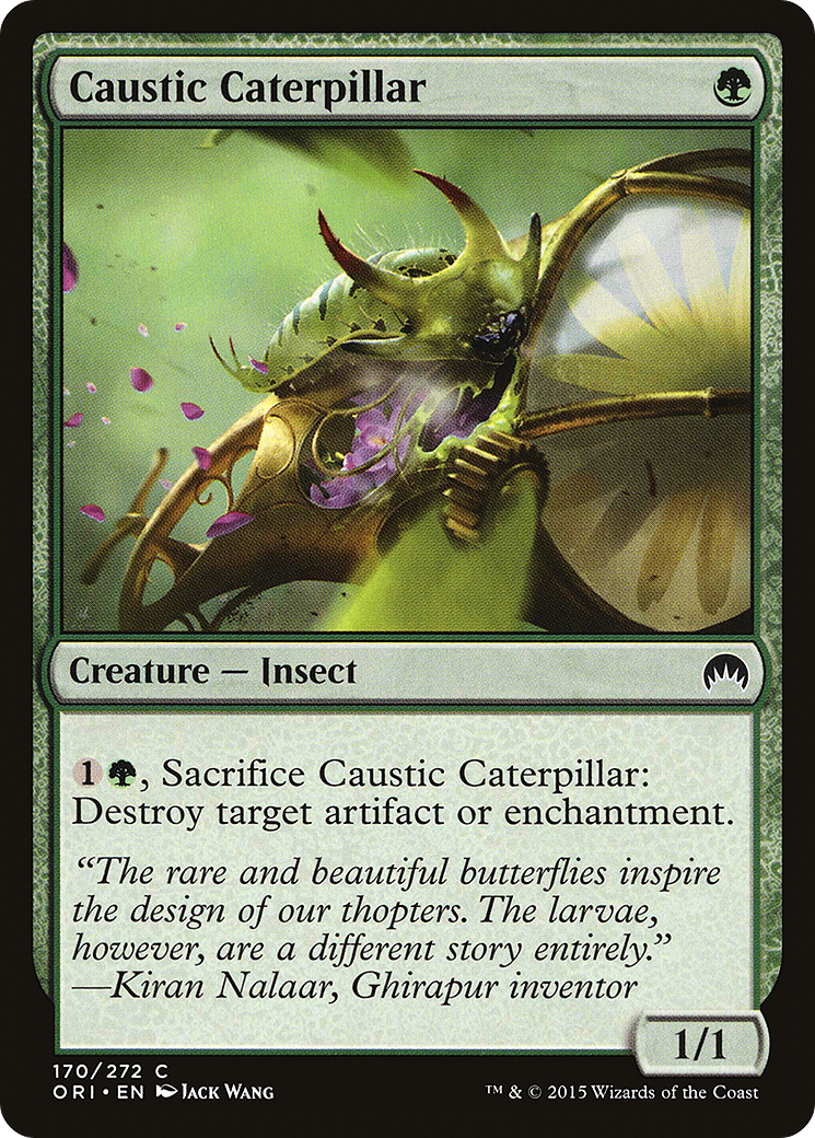 Caustic Caterpillar (ORI-170)  Foil - Magic Origins