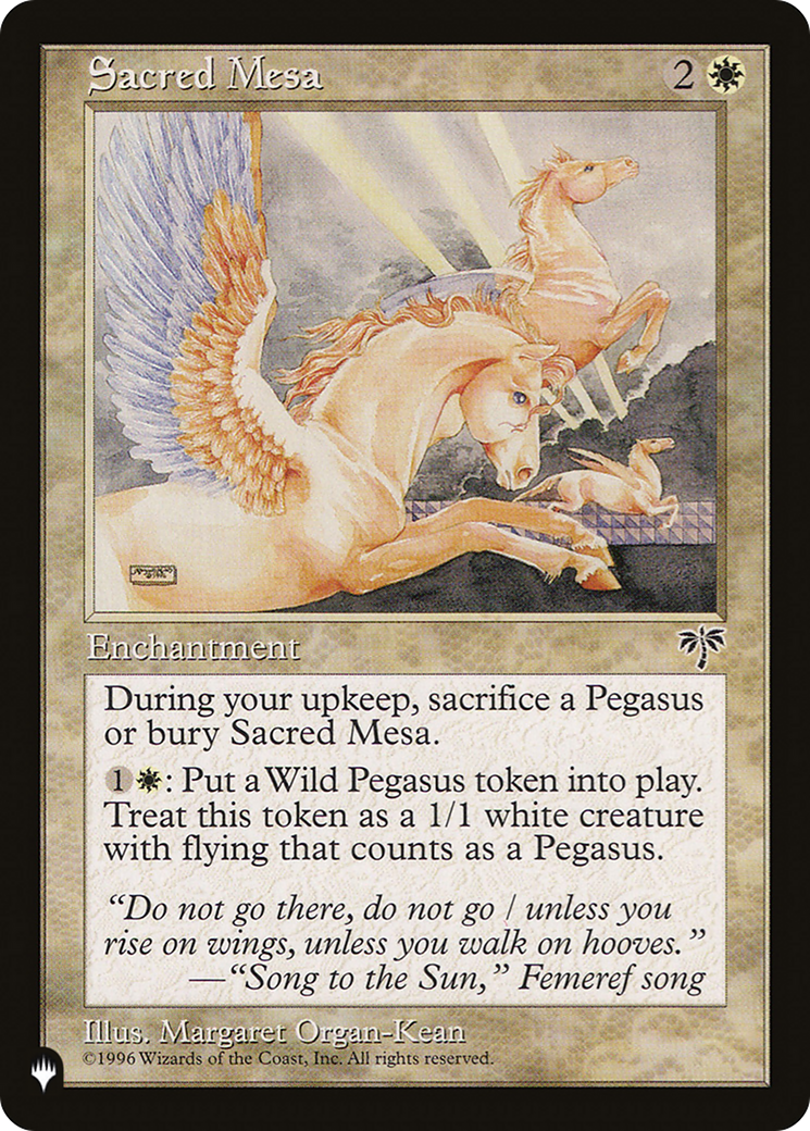 Sacred Mesa (LIST-MIR-37)  - The List