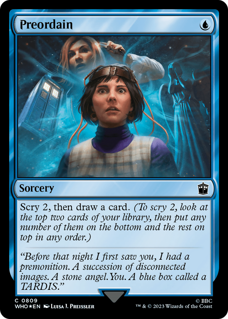Preordain (Surge Foil) (WHO-809)  Foil - Doctor Who