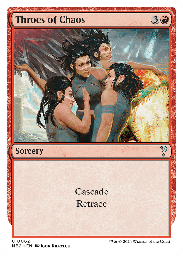 Throes of Chaos (White Border) (MB2-062)  - Mystery Booster 2