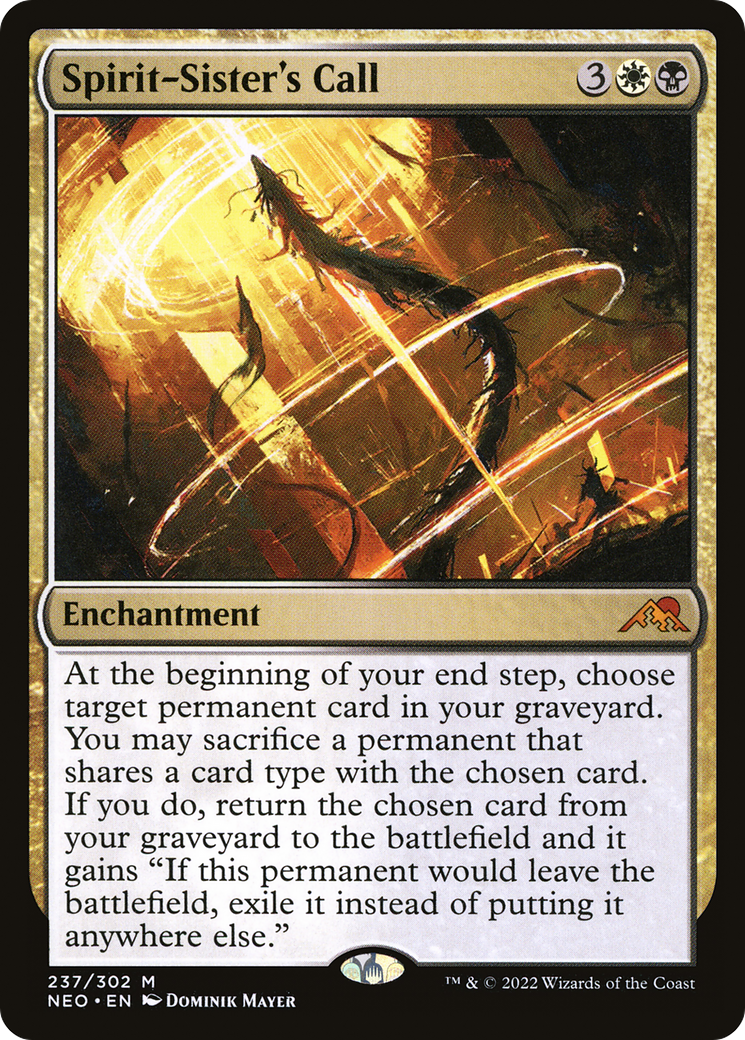 Spirit-Sister's Call (NEO-237)  - Kamigawa: Neon Dynasty