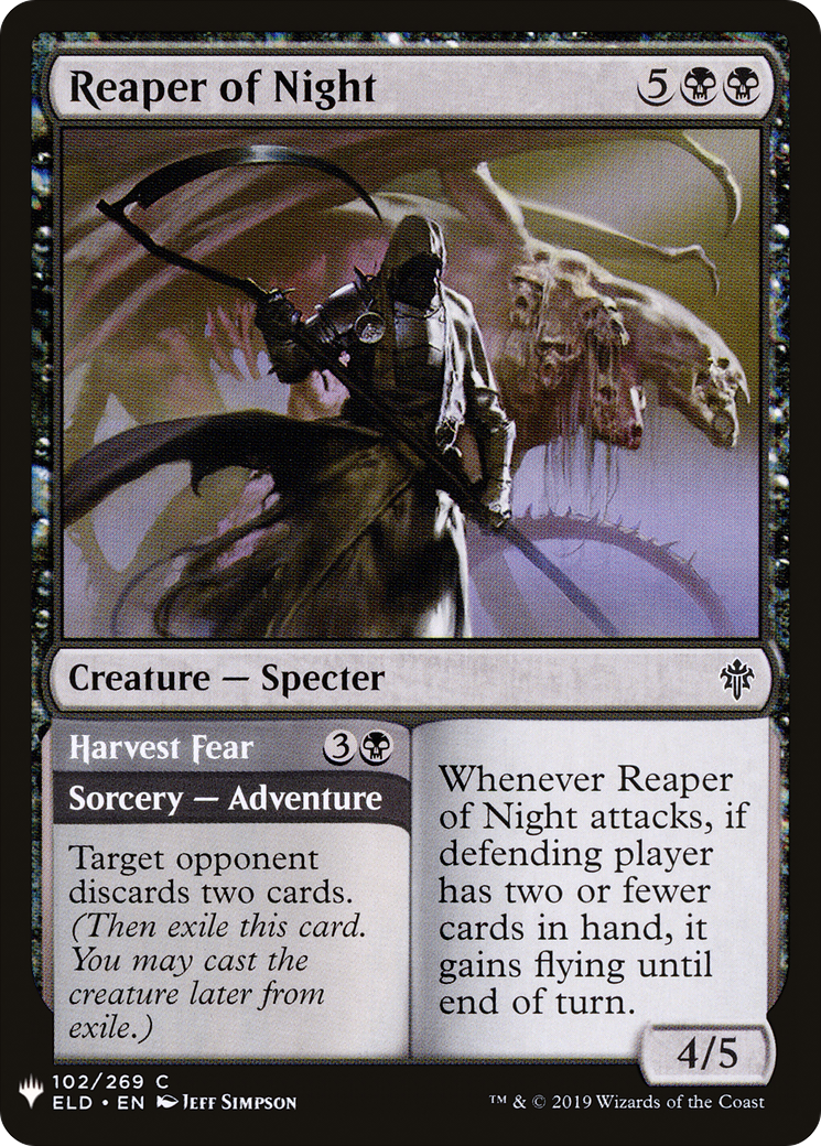 Reaper of Night (LIST-ELD-102)  - The List