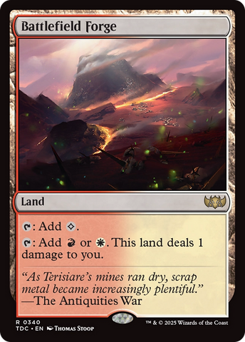 Battlefield Forge (TDC-340)  - Commander: Tarkir: Dragonstorm