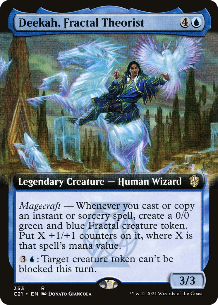 Deekah, Fractal Theorist (Extended Art) (C21-353)  - Commander 2021: (Extended Art)