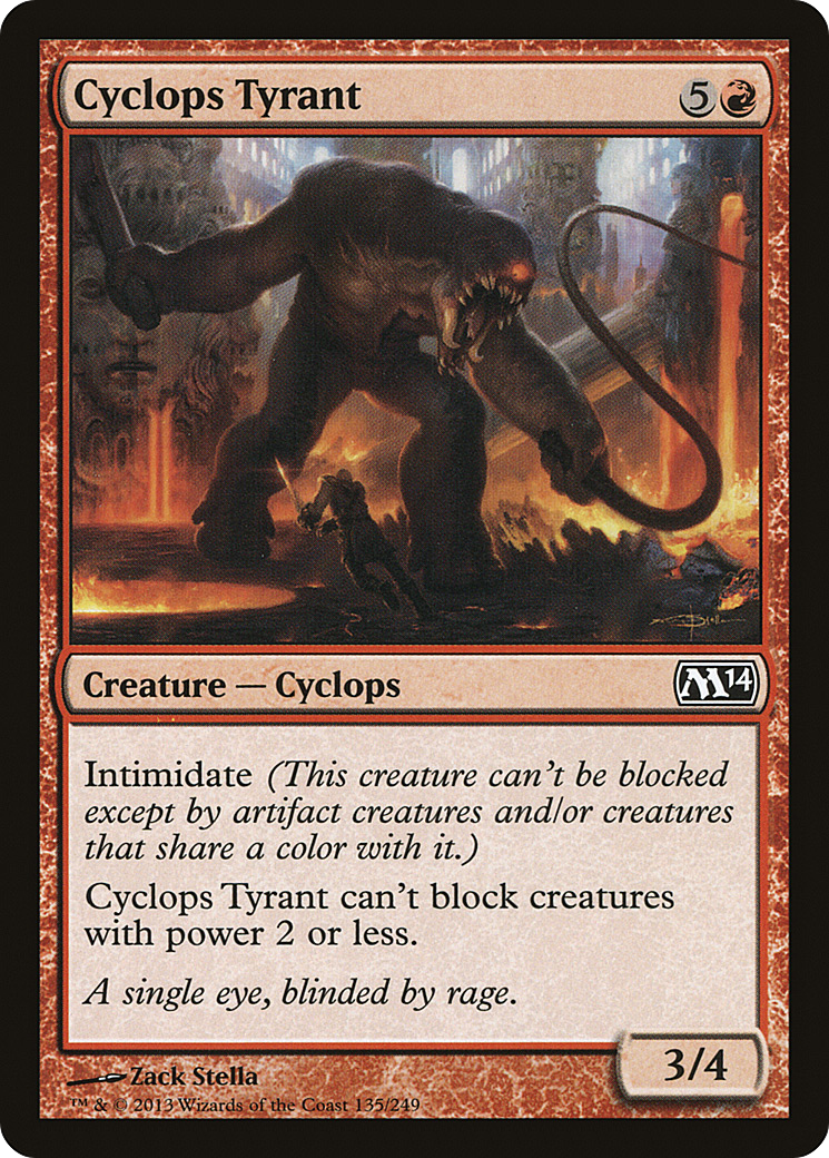 Cyclops Tyrant (M14-135)  Foil - Magic 2014