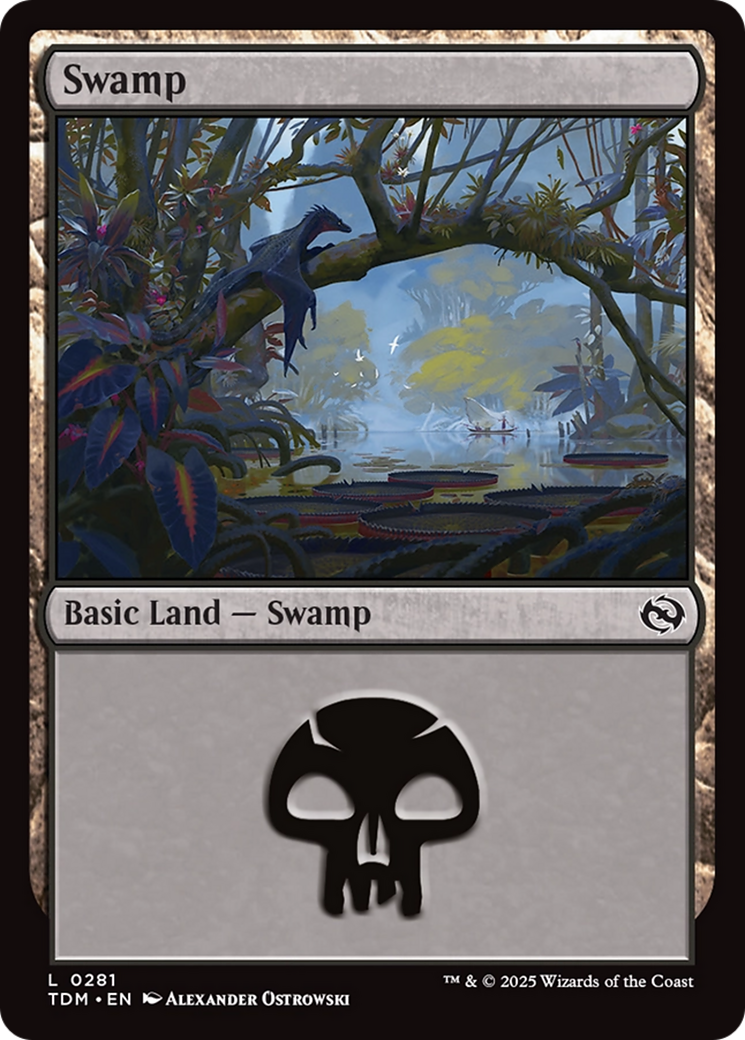 Swamp (0281) (TDM-281)  Foil - Tarkir: Dragonstorm