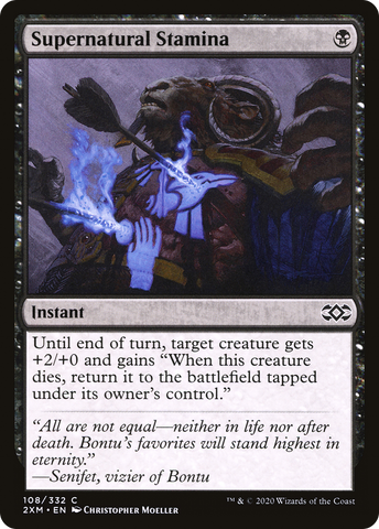 Supernatural Stamina (2XM-108)  Foil - Double Masters