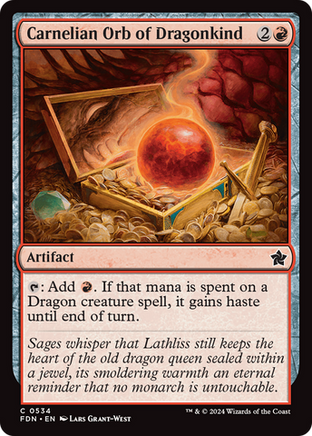 Carnelian Orb of Dragonkind (FDN-534)  - Foundations