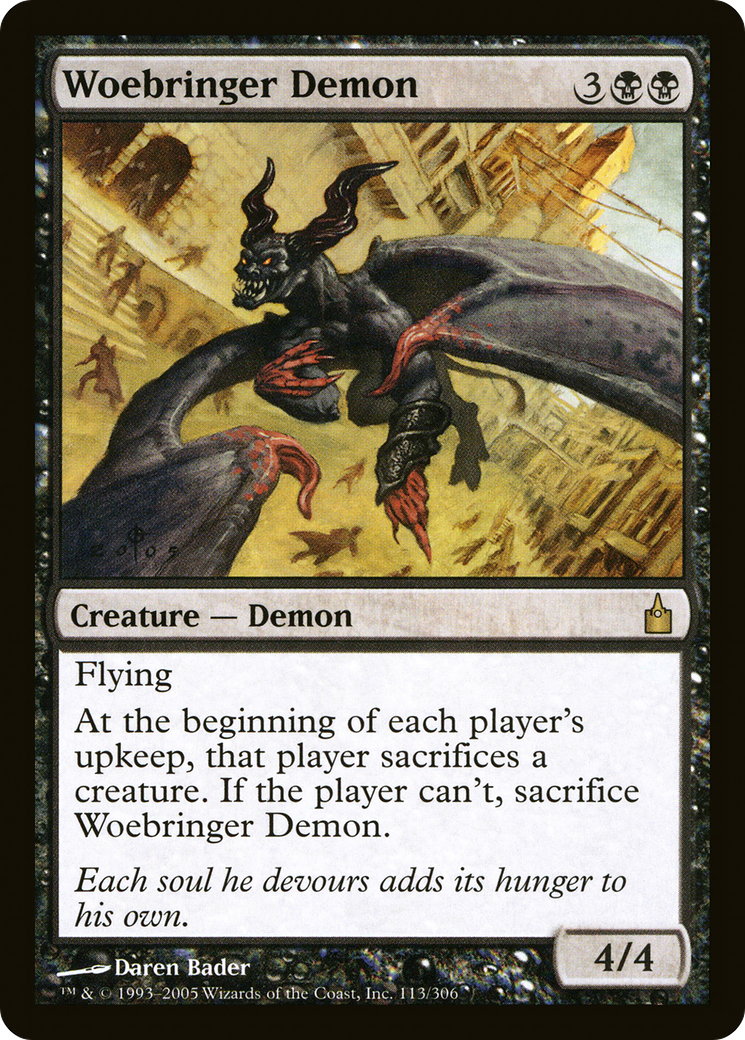 Woebringer Demon (RAV-113)  - Ravnica: City of Guilds