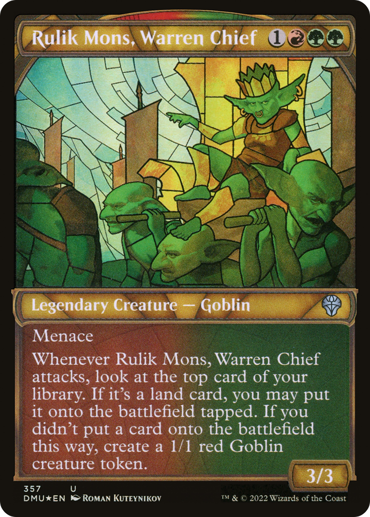 Rulik Mons, Warren Chief (Textured Foil) (DMU-357)  Foil - Dominaria United: (Showcase)