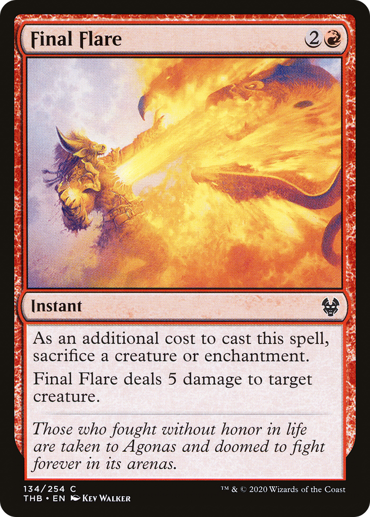 Final Flare (THB-134)  - Theros Beyond Death