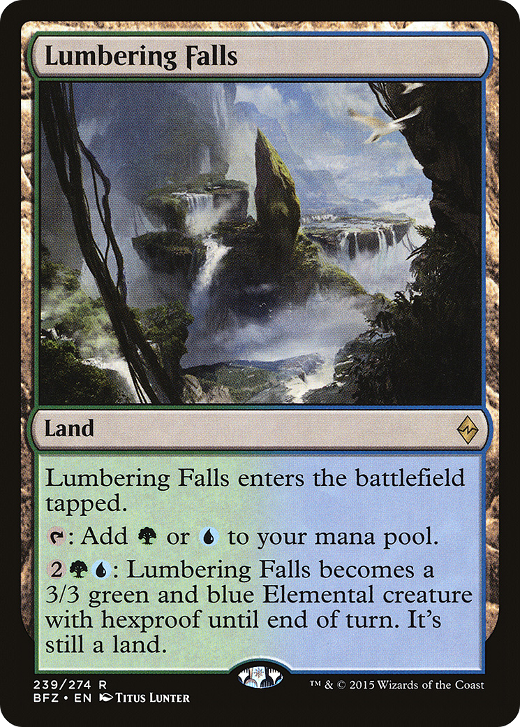 Lumbering Falls (BFZ-239)  Foil - Battle for Zendikar
