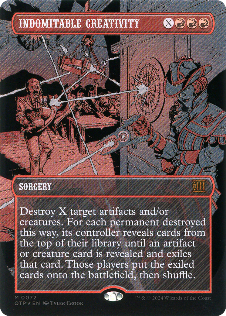 Indomitable Creativity (Textured Foil) (OTP-072)  Foil - Breaking News (Borderless)