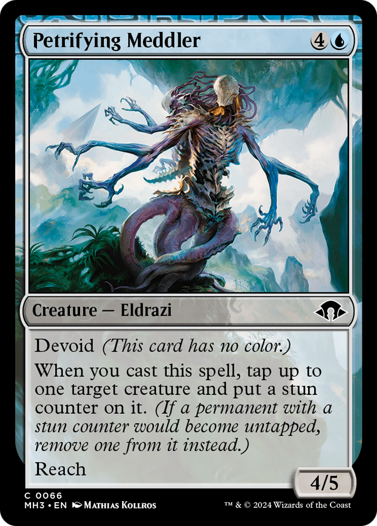 Petrifying Meddler (MH3-066)  - Modern Horizons 3: (devoid)