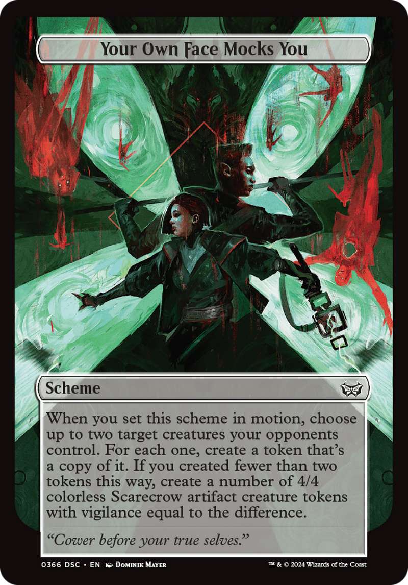 Your Own Face Mocks You (Full Art) (A:DSC-366)  - Duskmourn: House of Horror Commander