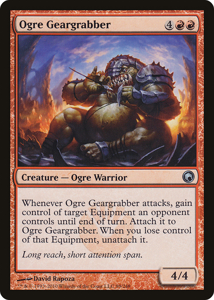 Ogre Geargrabber (SOM-099)  Foil - Scars of Mirrodin