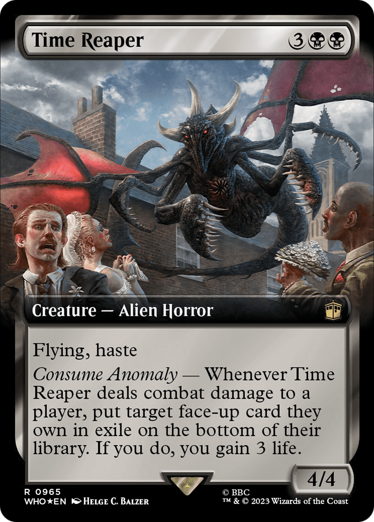 Time Reaper (Extended Art) (Surge Foil) (WHO-965)  Foil - Doctor Who: (Extended Art)