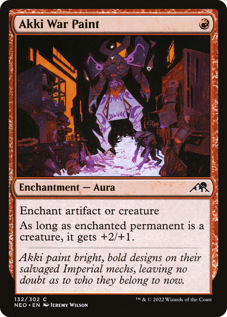 Akki War Paint (NEO-132)  Foil - Kamigawa: Neon Dynasty