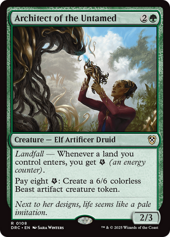 Architect of the Untamed (DRC-108)  - Commander: Aetherdrift