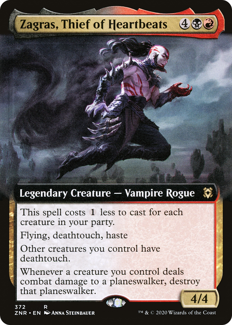 Zagras, Thief of Heartbeats (Extended Art) (ZNR-372)  - Zendikar Rising