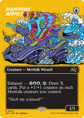 Mindspring Merfolk (DFT-534) - Aetherdrift (Borderless) Foil