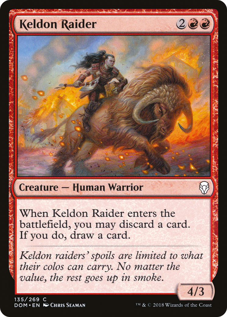 Keldon Raider (DOM-135)  Foil - Dominaria