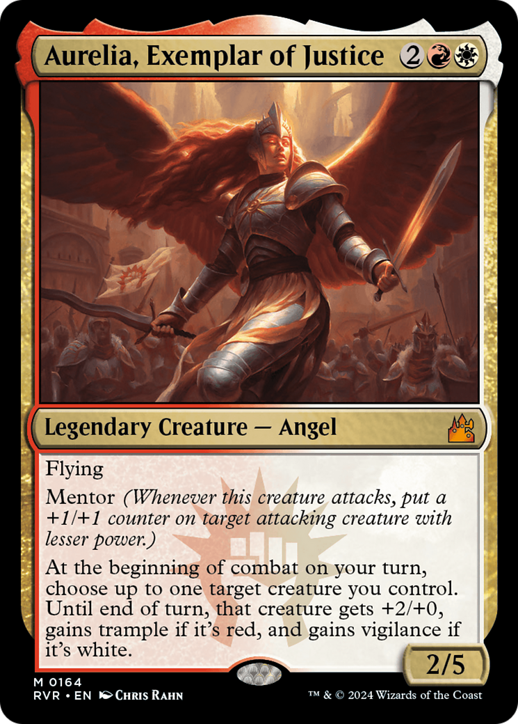 Aurelia, Exemplar of Justice (RVR-164)  - Ravnica Remastered