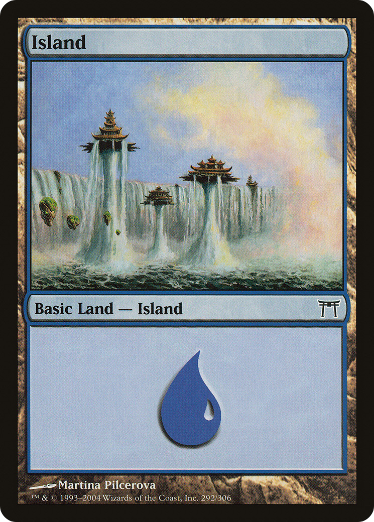 Island (292) (CHK-292)  Foil - Champions of Kamigawa
