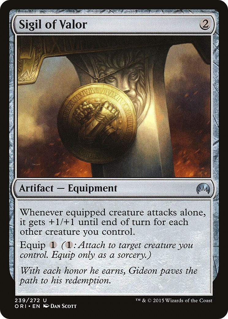 Sigil of Valor (ORI-239)  Foil - Magic Origins