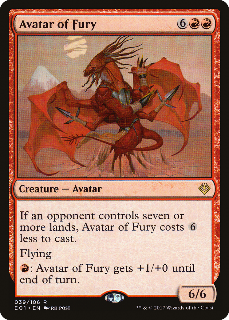 Avatar of Fury (AC2-039)  - Archenemy: Nicol Bolas