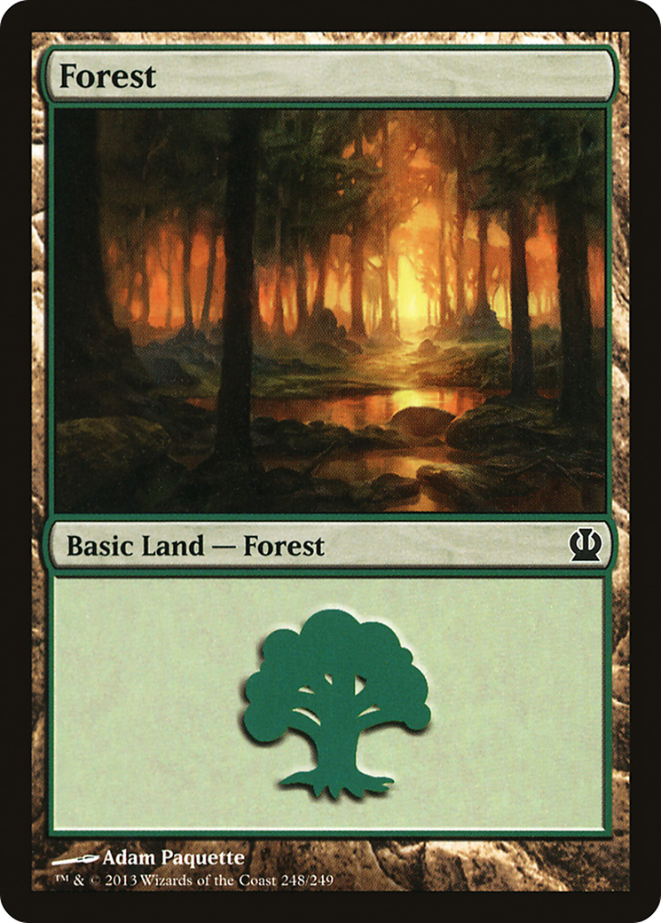 Forest (248) (THS-248)  Foil - Theros