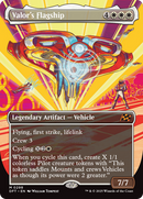 Valor's Flagship (Borderless) (DFT-298) - Aetherdrift (Borderless) Foil