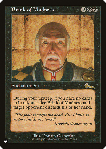 Brink of Madness (LIST-ULG-50)  - The List