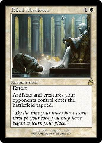 Blind Obedience (Retro Frame) (RVR-303)  - Ravnica Remastered