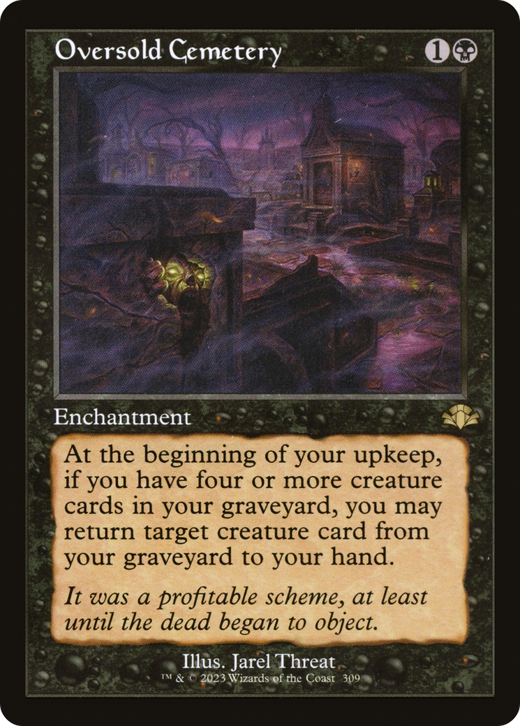 Oversold Cemetery (Retro Frame) (DMR-309)  Foil - Dominaria Remastered
