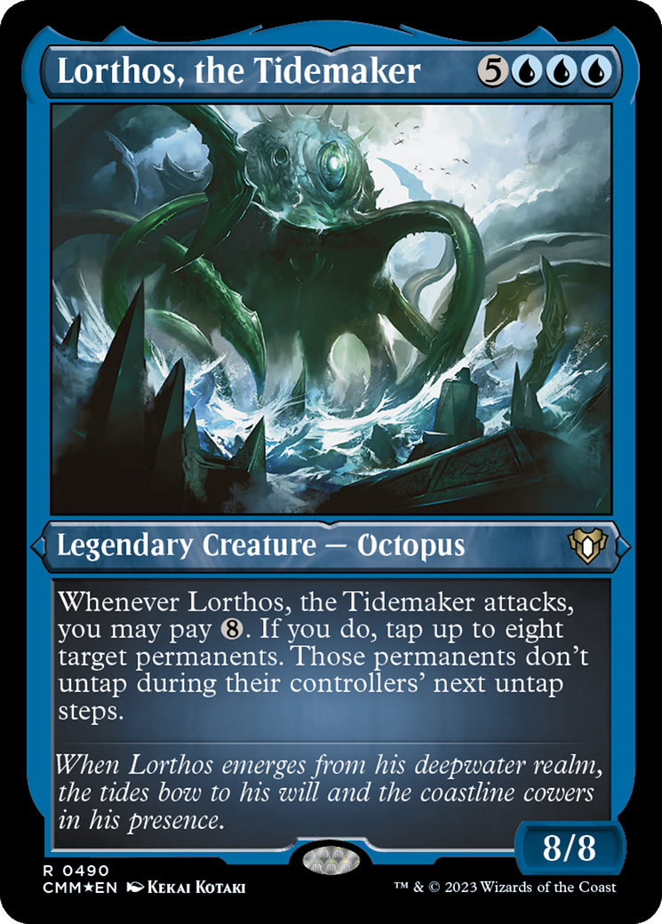 Lorthos, the Tidemaker (CMM-490)  Etched Foil - Commander Masters